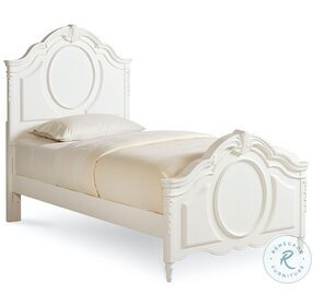 Sweetheart Beautiful White Victorian Twin Panel Bed