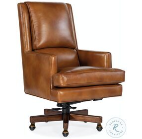 Wright Brown Swivel Bustle Style Back Tilt Executive Chair
