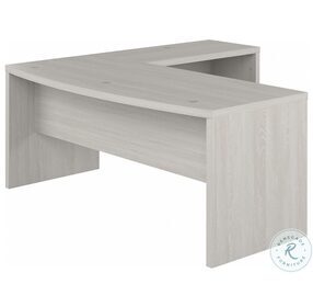 Echo Gray Sand 72" Bow Front L Shaped Desk
