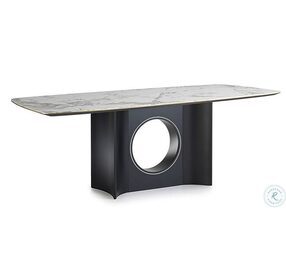 Eclisse White 79" Dining Table