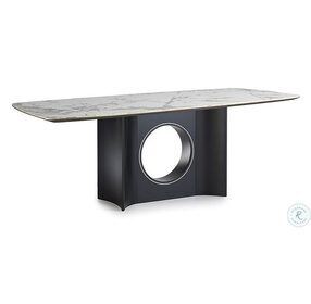 Eclisse White 95" Dining Table