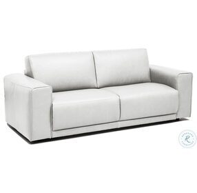 Eden White Leather Full Sofa Sleeper