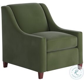 Bella Green Forrest Recessed Arm Accent Chair