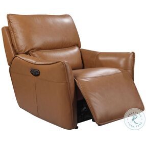Portico Leather Dual Power Glider Recliner