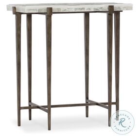 Bellis Gypsum And Bronze Accent Table