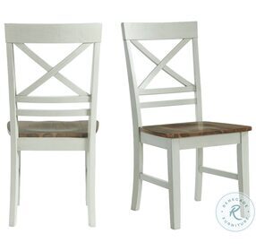 Bedford Gray and Espresso Side Chair Set Of 2