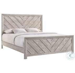 Keely White King Panel Bed