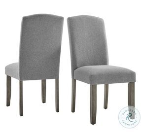 Emily Mossy Gray Side Chair Set Of 2