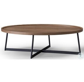 Emma Walnut And Black Cocktail Table