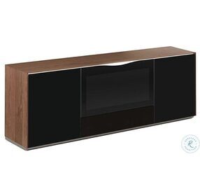 Enrico Walnut And Black TV Stand