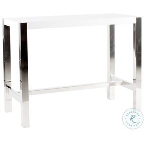 Riva White Counter Height Dining Table