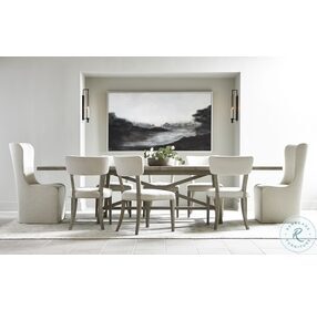 Albion Pewter 124" Extendable Dining Room Set