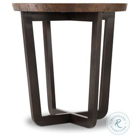 Parkcrest Copper And Dark Metal Round End Table