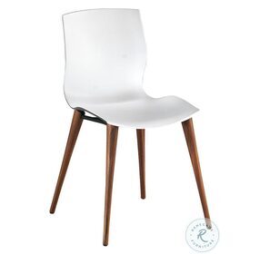 Evalyn White And Walnut Dining Chair Set of 2