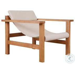 Annex Linen Lounge Chair