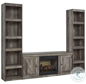 Wynnlow Gray Entertainment Center with Electric Fireplace
