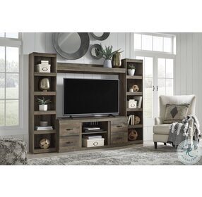 Trinell Rustic Brown 4 Piece Entertainment Wall