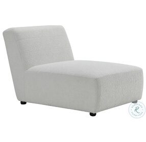 Axelle White Faux Sheep Lounger Chair