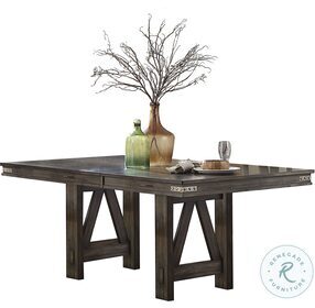 Mattawa Brown Extendable Dining Table