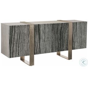Linea Black Forest Marble And Textured Graphite TV Stand