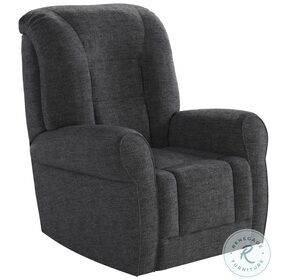 Grand Charcoal Lay Flat Lift Recliner with Power Headrest