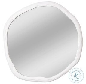 Foundry White Small Mirror
