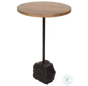 Colo Natural And Black Accent Table