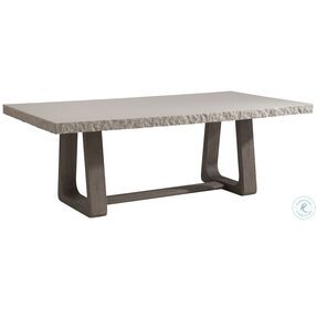 Trouville Sand Grey And Weathered Teak Outdoor Dining Table