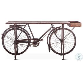 Paxton Reclaimed Teak Bicycle Console Table