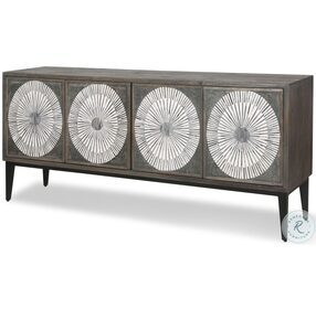 Palm Desert Vintage Gray And Bone Inlay Sideboard
