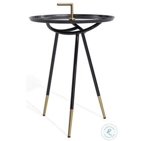 Flare Black End Table