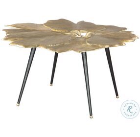 Gingko Black And Antique Brass Coffee Table