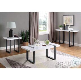 Eimear White and Black Occasional Table Set