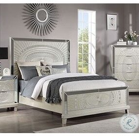 Valletta Champagne King Panel Bed