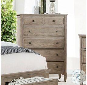 Anneke Wire Brushed Warm Gray Chest
