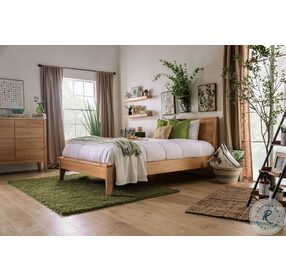 Willamette Light Oak Platform Bedroom Set