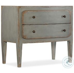 Ciao Bella Time Worn Gray Two Drawer Nightstand
