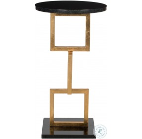 Cassidy Gold Leaf Accent Table