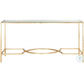 Inga Gold And Glass Console Table