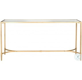 Antwan Gold And Glass Console Table