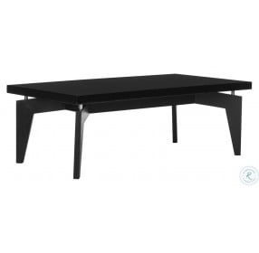 Josef Black Lacquer Floating Top Cocktail Table