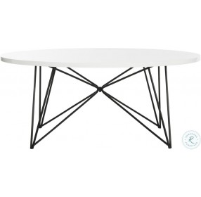 Maris Lacquer White Lacquer Cocktail Table