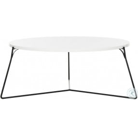 Mae Lacquer White Lacquer Cocktail Table