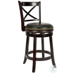 Butler Cappuccino And Black Counter Height Stool