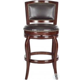 Pasquale Sierra And Brown Swivel Bar Stool
