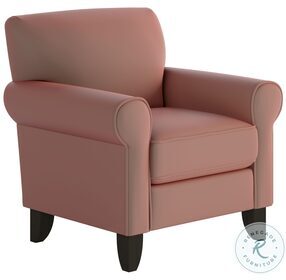 Geordia Clay Rolled Arm Accent Chair