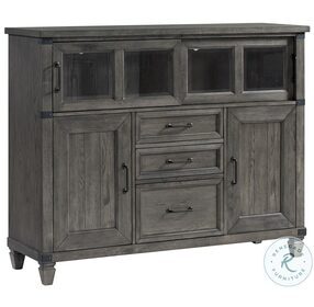 Foundry Home Office Brushed Pewter Sliding Door File Cabinet