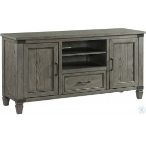 Foundry Brushed Pewter 60" Media Console