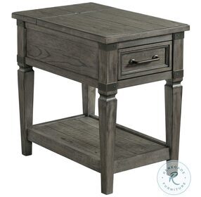 Foundry Brushed Pewter 17" Chairside Table