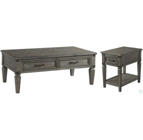 Foundry Brushed Pewter Coffee Occasional Table Set